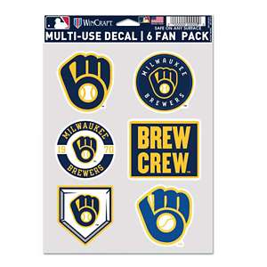 Milwaukee Brewers WinCraft 3-Pack City Connect Multi-Use Fan Decal Set