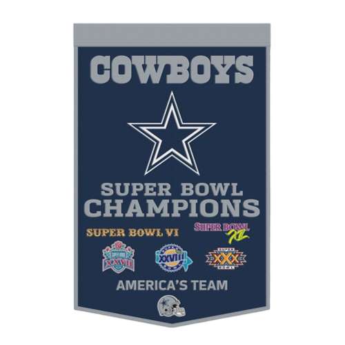 Dallas Cowboys Dynasty Champions Wool Banners - 24x36 – Sports Fanz