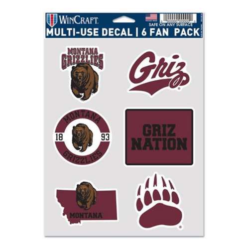 Wincraft Montana Grizzlies 6-Pack Decal