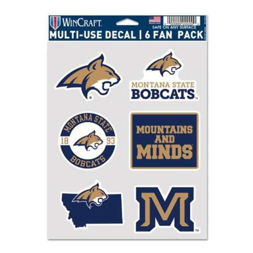 Wincraft Montana State Bobcats Multi-Use 6 Pack Decal
