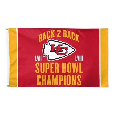 Wincraft Kansas City Chiefs Back 2 Back Super Bowl Champions Deluxe 3x5 Flag