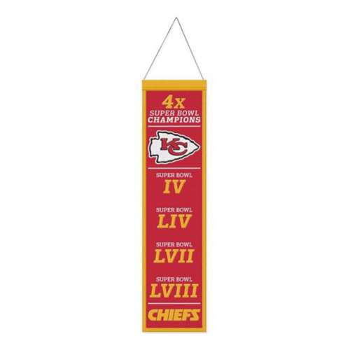 Wincraft Kansas City Chiefs Super Bowl Champion 8x32 Wool Banner