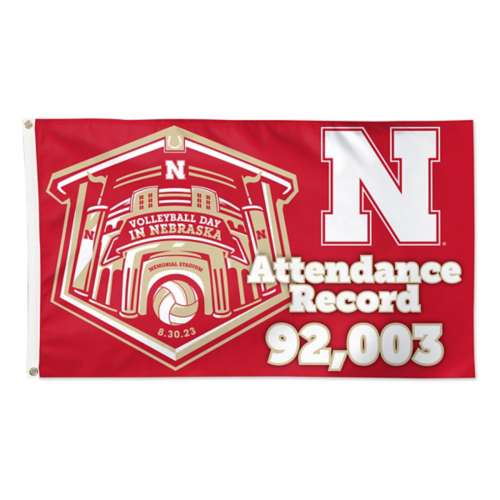 Wincraft Nebraska Cornhuskers Volleyball Record Delux Flag