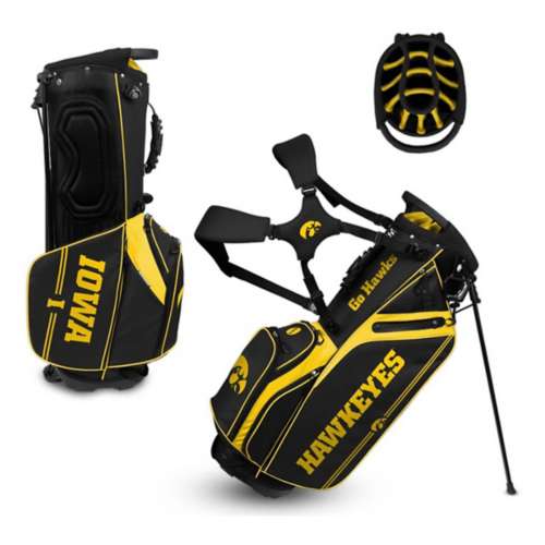 Team Effort Iowa Hawkeyes Caddie Carry Hybrid Golf Bag