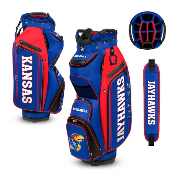 Team Effort Kansas Jayhawks Bucket III Cart Golf Bag