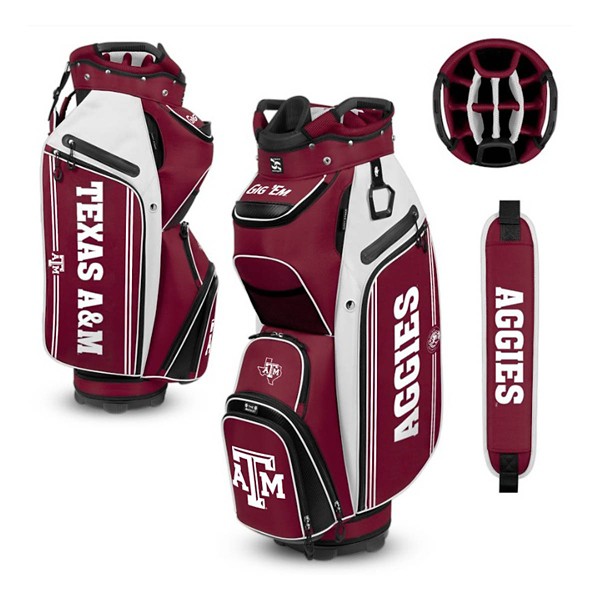 Team Effort Texas A&M Aggies Maroon Bucket III Cart Golf Bag