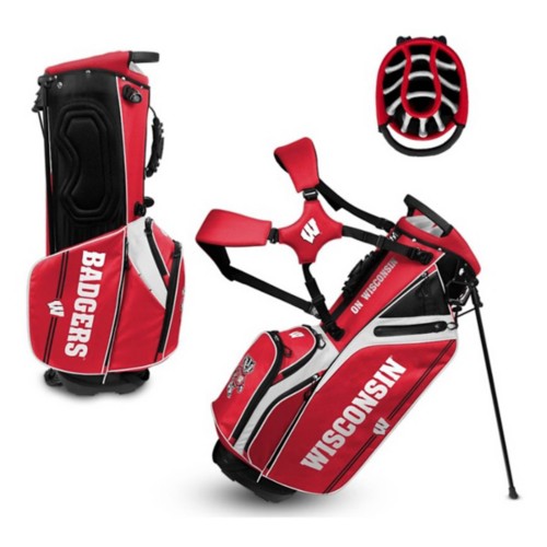 Team Effort Wisconsin Badgers Caddie Carry Hybrid Golf Bag