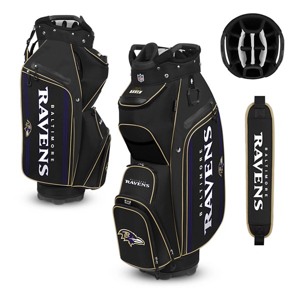 Team Effort Baltimore Ravens Bucket III Cooler Cart Golf Bag