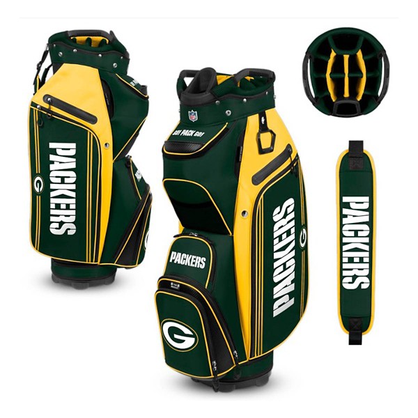 Team Effort Green Bay Packers Green Bucket III Cart Golf Bag