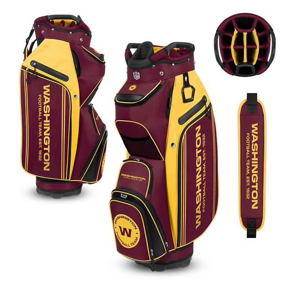 Team Effort Washington Commanders Bucket III Cooler Cart Golf Bag