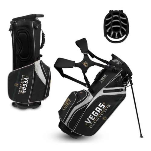 Team Effort Vegas Golden Knights Caddie Carry Hybrid Golf Bag