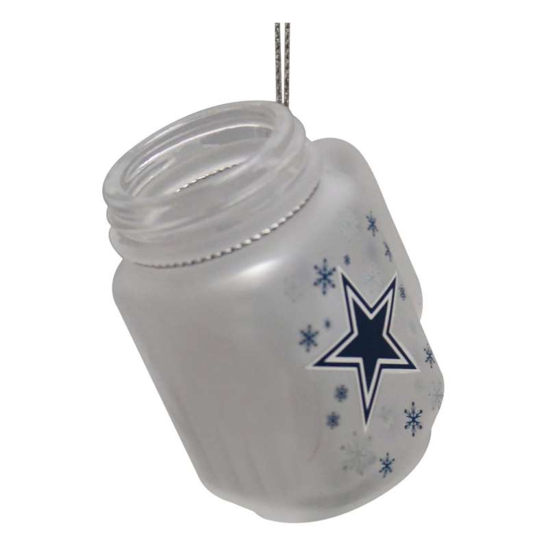 Forever Collectibles Dallas Cowboys Snowflake Mason Jar Ornament Scheels Com