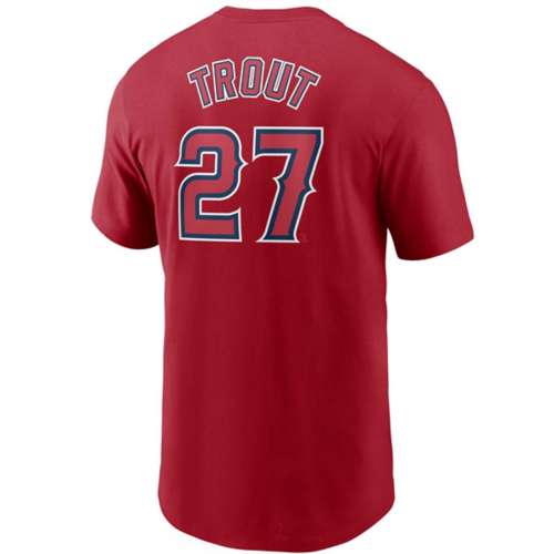 Nike Los Angeles Angels Mike Trout Name & Number T-Shirt