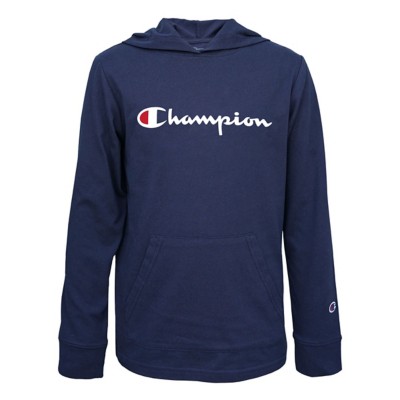 champion long sleeve shirt blue