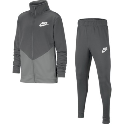 grey and white nike tracksuit