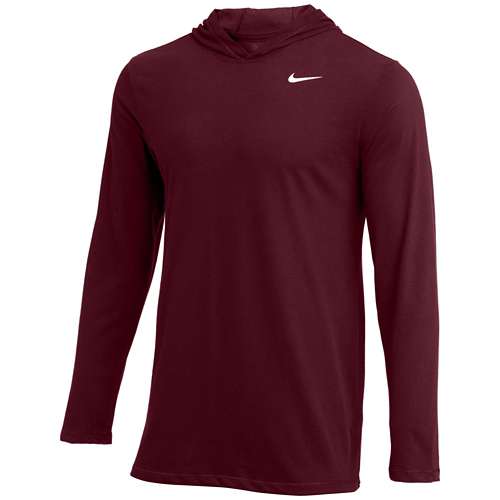 Men's nike his Dri-FIT Fitness Long Sleeve Hooded Shirt