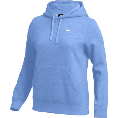 nike club hoodie light blue