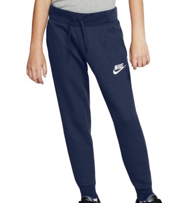 girls navy blue tracksuit bottoms