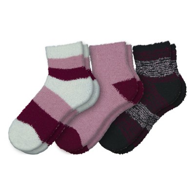 Women's Cozy Hub Assorted Striped 3 Pack Quarter Socks