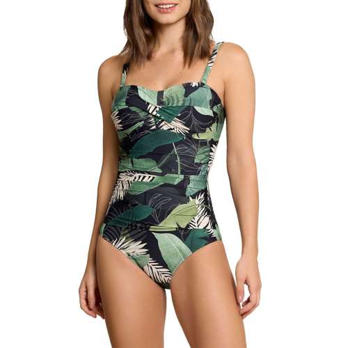 Women's Jantzen Flora Bandeau One Piece Swimsuit