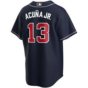 Nike Youth Atlanta Braves Ronald Acuna Jr. #13 Red T-Shirt
