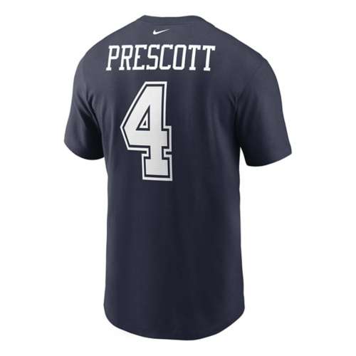 Nike Dallas Cowboys Dak Prescott #4 Name & Number T-Shirt