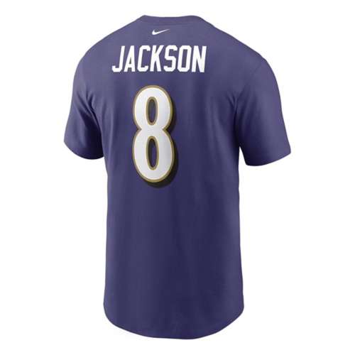 Purple Nike NFL Baltimore Ravens Jackson #8 Jersey