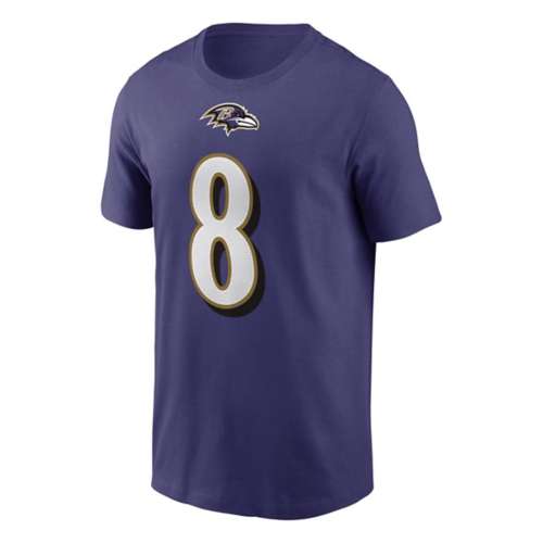 Nike, Shirts, Nike Mens Nfl Baltimore Ravens 8 Lamar Jackson Short Sleeve  Tshirt Size M