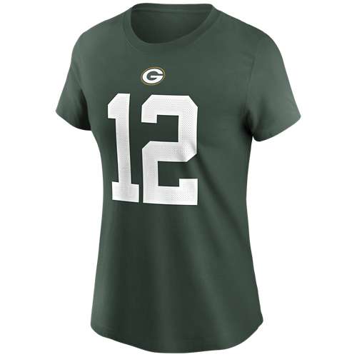 Buy the Womens White Green Bay Packers Aaron Rodgers #12 Football Jersey  Size XL