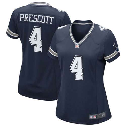 Blue Nike NFL Dallas Cowboys Prescott #4 Game Jersey