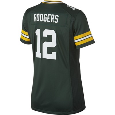 green bay packers aaron rodgers women's jersey