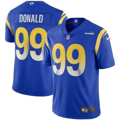 NEW Aaron Donald 99 Los Angeles Rams Nike Infant Royal Football Shirt •  Kybershop