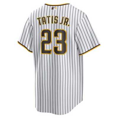 Fernando Tatis Jr Signed San Diego White Pinstripe Baseball Jersey