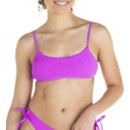 Women's damsel Mini Ruffle Swim Bikini Top