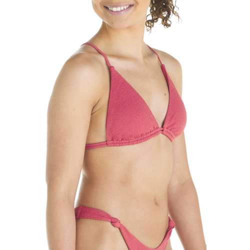 Women's damsel Taos Crisscross Back Triangle Swim Bikini Top