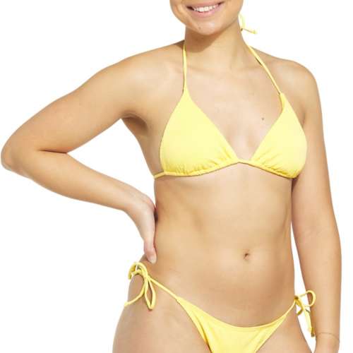 Women's damsel Triangle Swirl Swim Bikini Top