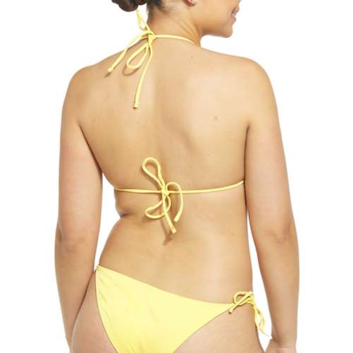 Women's damsel Triangle Swirl Swim Bikini Top
