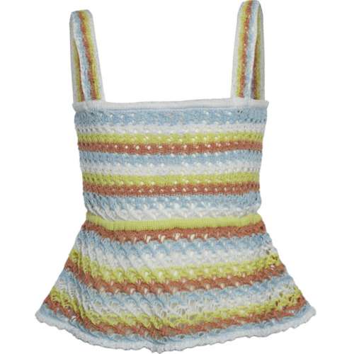 Girls' Poof! Stripe Crochet Tank Top