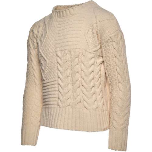 Girls' Poof! Cable Knit Pullover Sweater