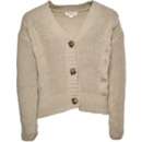 Girls' Poof! Cable Knit V-Neck Cardigan