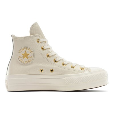 Women's Converse Chuck Taylor All Star Lift Platform Gold High Top Sneakers