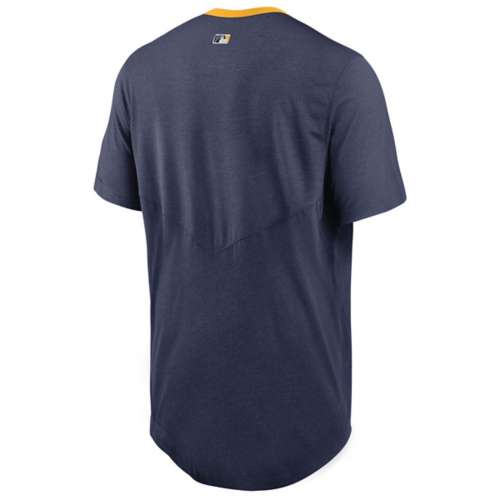 Milwaukee Brewers Nike Gray Large Logo Legend T-Shirt