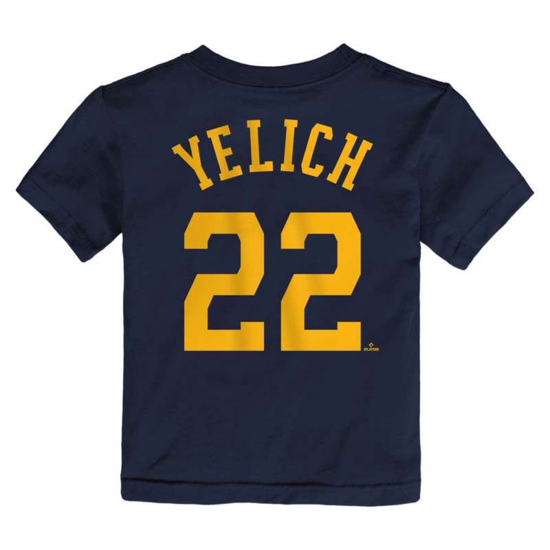Nike Toddler Milwaukee Brewers Christian Yelich #22 Home T-Shirt