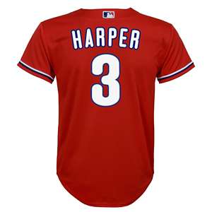 Philadelphia Phillies #3 Bryce Harper MLB Baseball nike Jersey T
