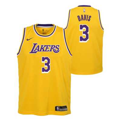 Nike Kids' Los Angeles Lakers Anthony Davis Swingman Jersey ...