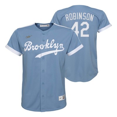  Outerstuff Jackie Robinson Brooklyn Dodgers #42 Youth Cool Base  Home Jersey (Youth X-Large 18/20) White : Sports & Outdoors