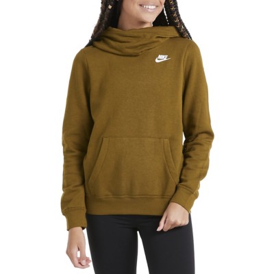 nike olive green hoodie women's