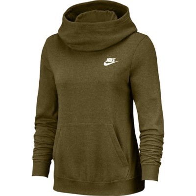 women's nike olive green hoodie