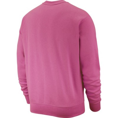 nike club crewneck sweatshirt in pink