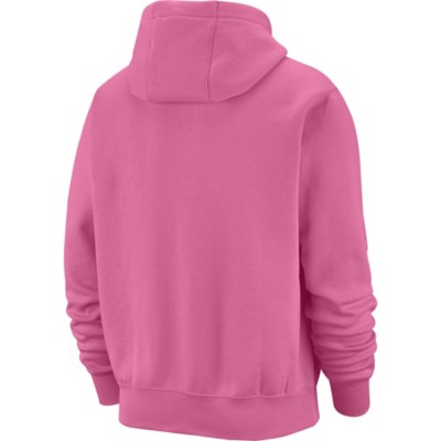 nike men's sportswear club fleece hoodie pink